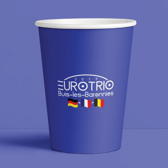 Gobelet avec le logo Eurotrio 2019