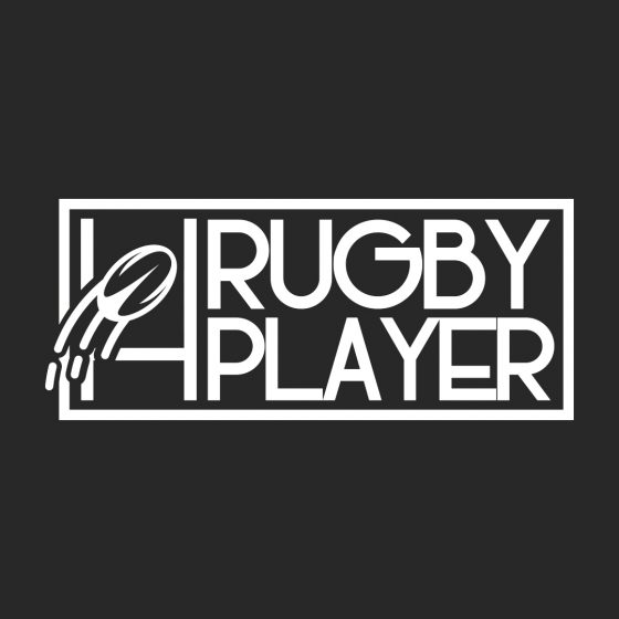 Logo Rugby Player Blanc