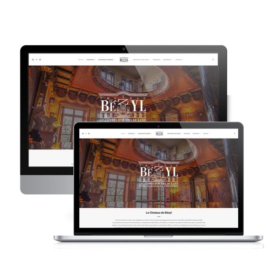 Présentation web du site internet château de bézyl