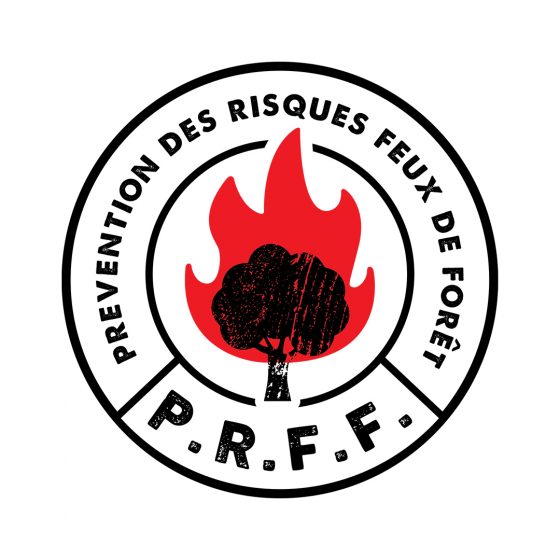 Logo PRFF, prévention des risques feux de forêt