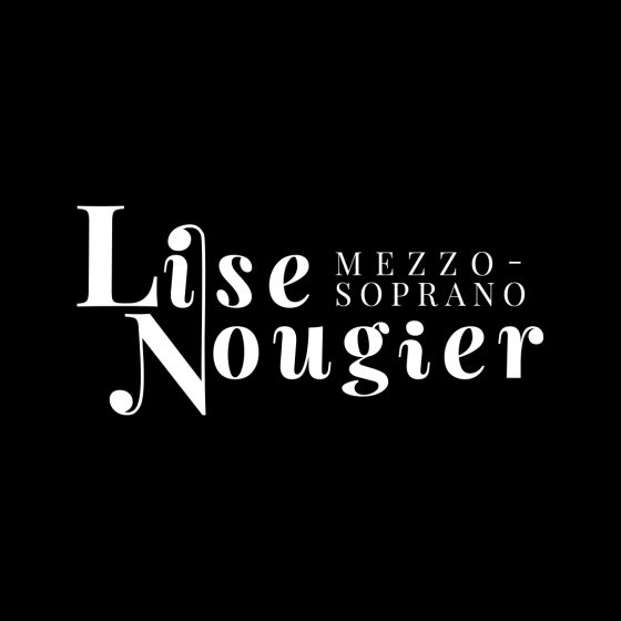Logo Lise Nougier Chanteuse Lyrique sur fond noir