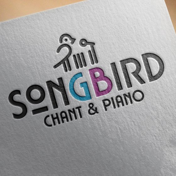 Mise en situation du logo Songbird