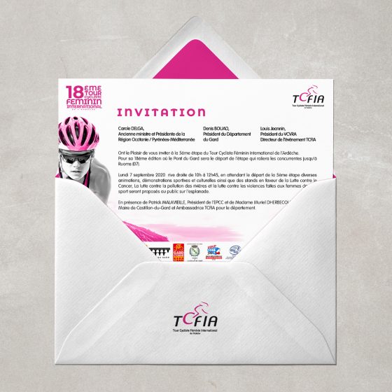 Carte d'invitation du TCFIA