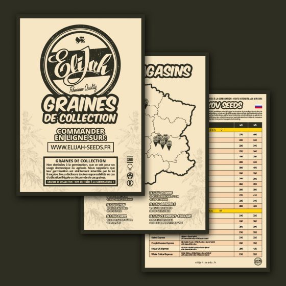 Catalogue de graine supports imprimés Elijah