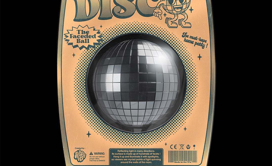 Visuel de présentation du packaging disco