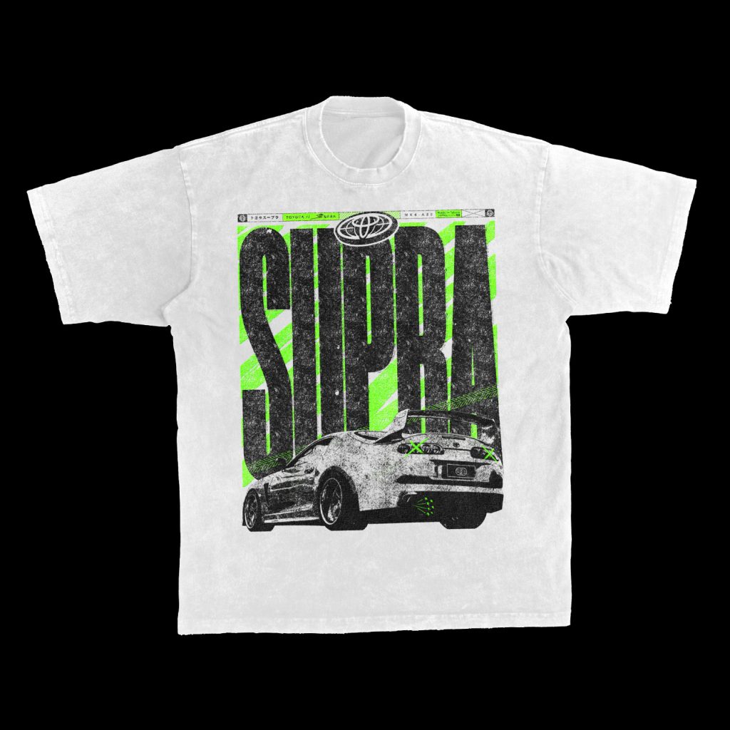 Brutalism t-shirt design - SUPRA - MK4 Toyota