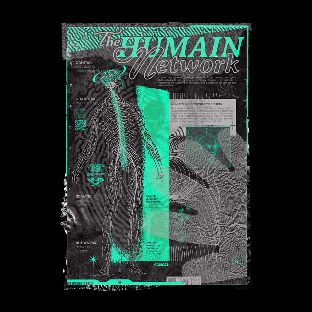 poster design humain network
