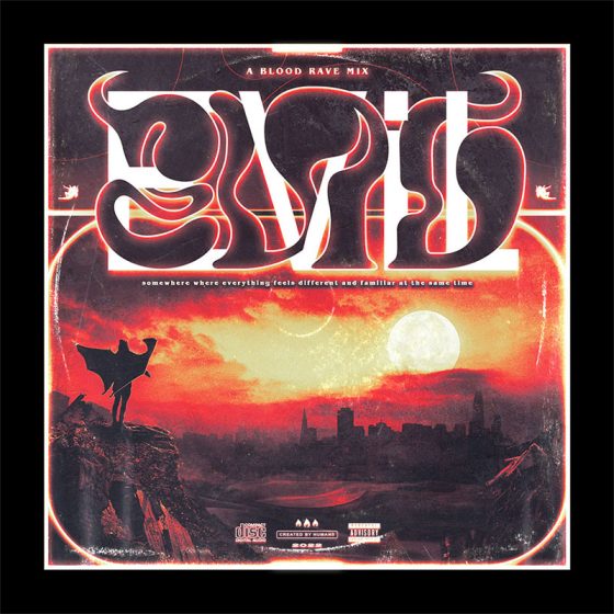Evil pochette d'album design artwork paysage apocalyptique par franck jeannin graphiste