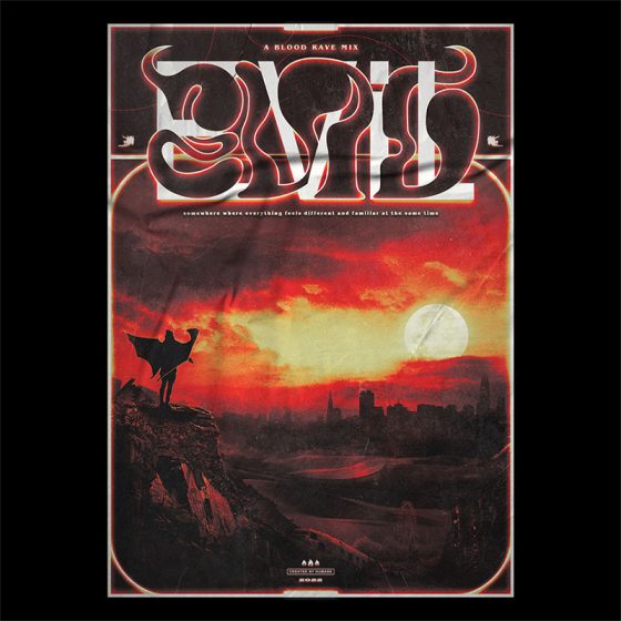Evil poster design artwork paysage apocalyptique