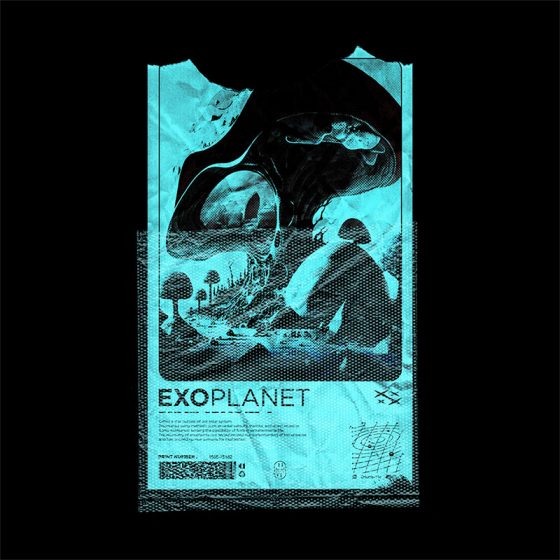 Exoplanet ticket print concept design variante 3