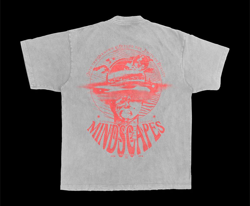 Mindscapes T-shirt xerox effect franck jeannin graphiste