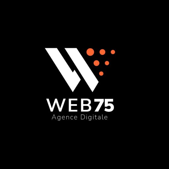 Logo de l'agence web75 format carré