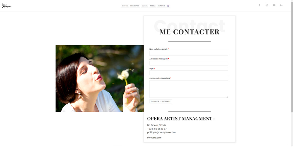 Screen site web chanteuse lyrique 4