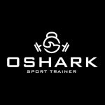 présentation du logo Oshark sur fond noir