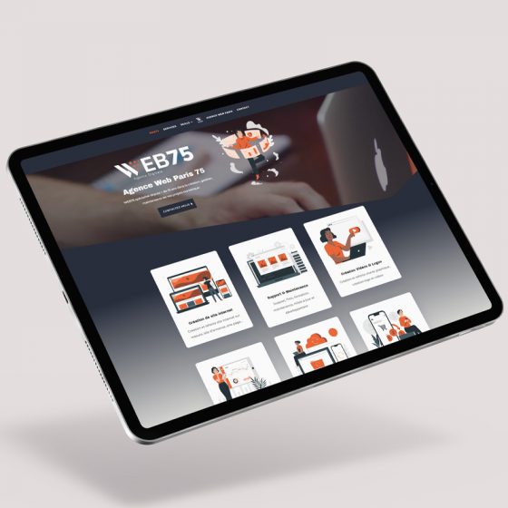 Mockup tablette du site web75