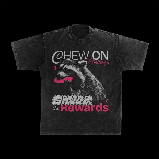 Chew on Challenge, Savor the Rewards - T-shirt devant