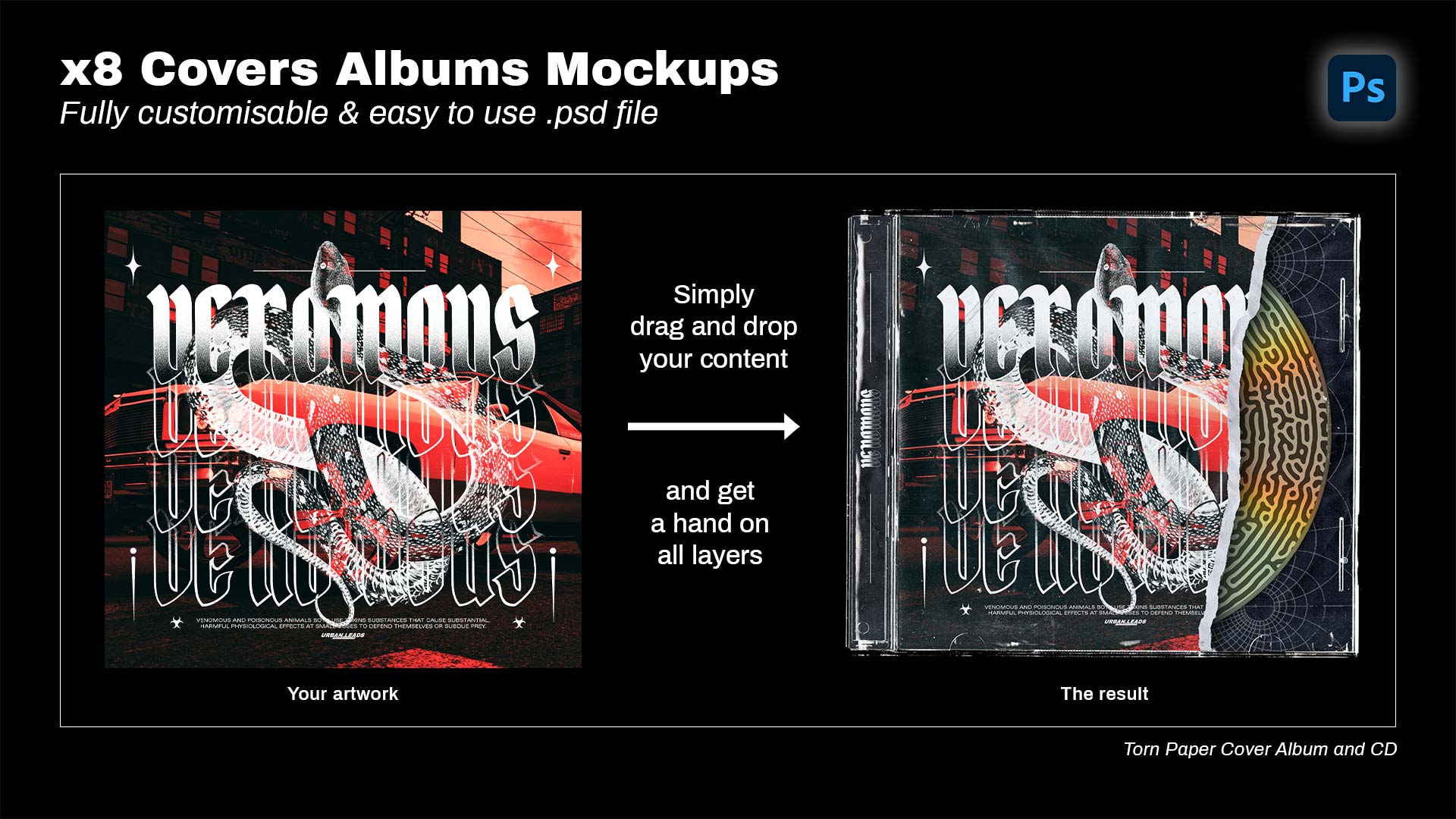 8 Cover album Mockup exemple
