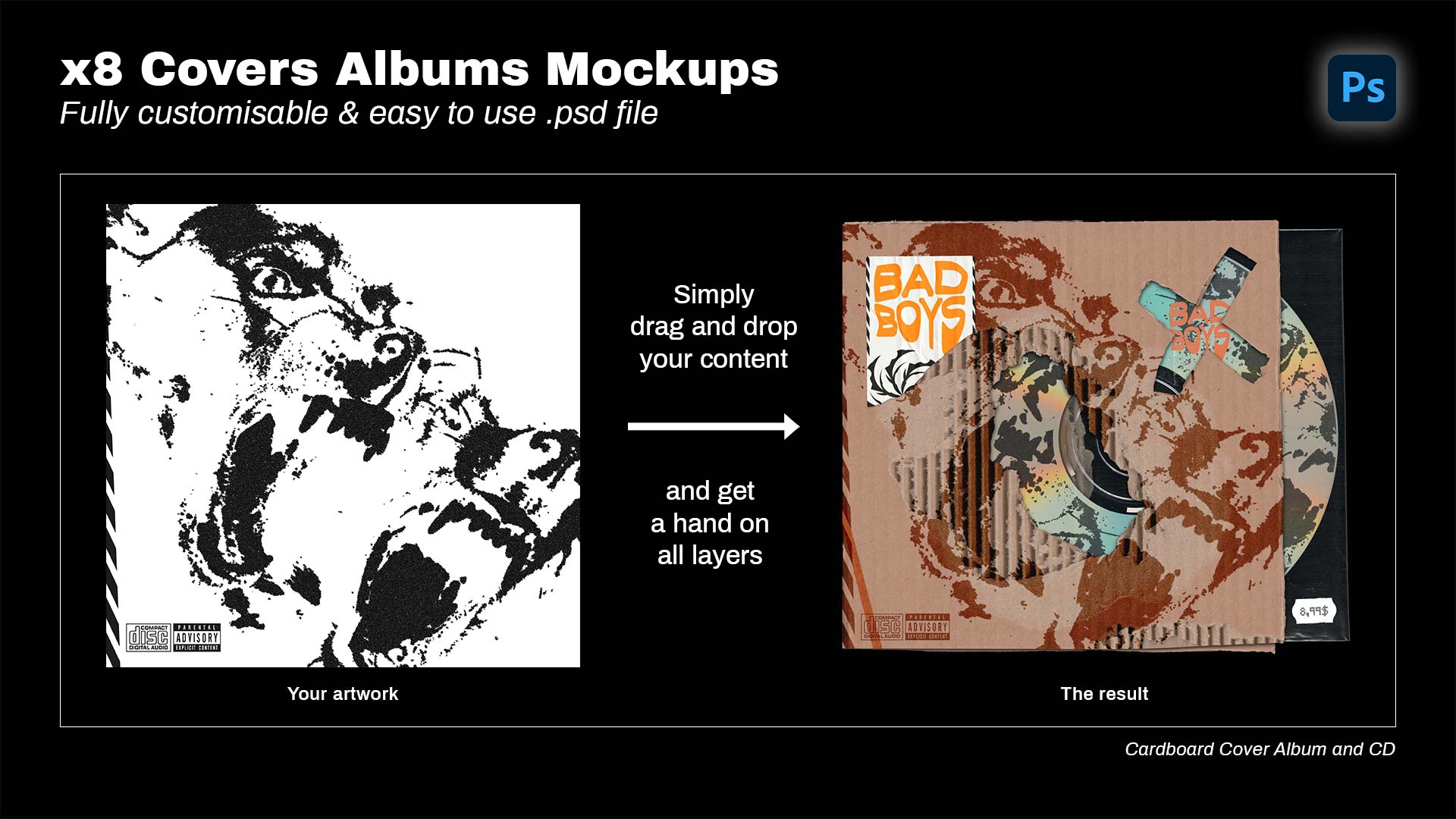 8 Cover album Mockup exemple 2