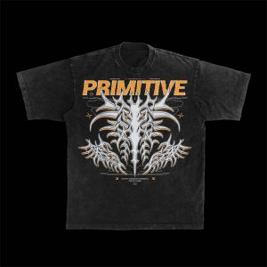 T-shirt Tribal Pixélisé - PRIMITIVE- Noir