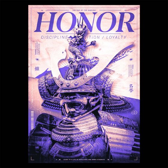 Honor - Samouraï poster design - Variante