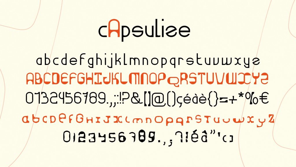 Capsulize alphabet