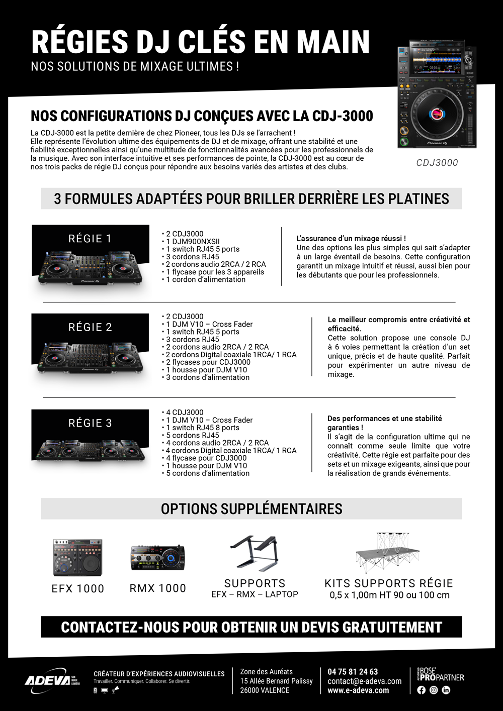 Fiche produit ADEVA : équipement DJ Kit