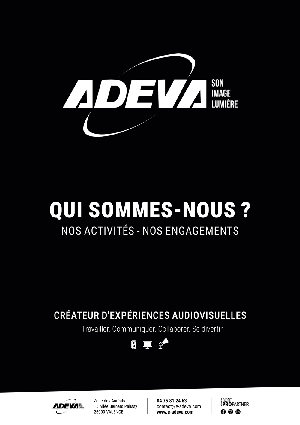 Extrait de la présentation commerciale ADEVA 2024 première page