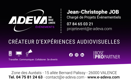Signature de courriel professionnelle ADEVA